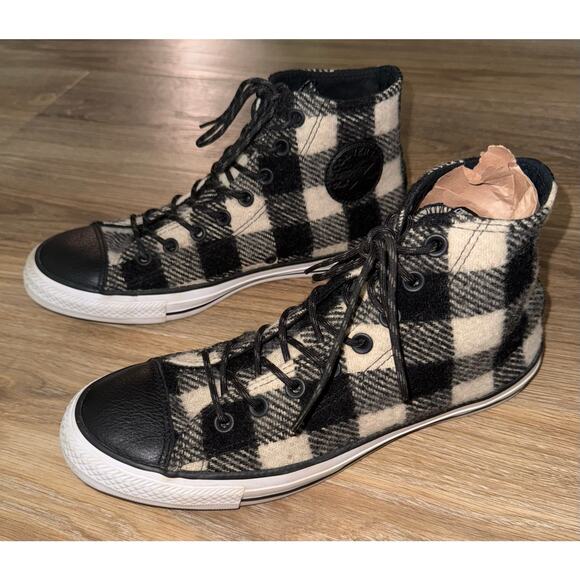 CONVERSE WOOLRICH X CHUCK TAYLOR All Star High Top sneakers - size 8.5M/ 10.5W - Picture 2 of 10